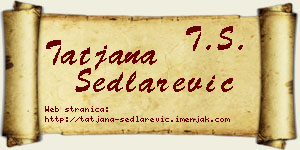 Tatjana Sedlarević vizit kartica